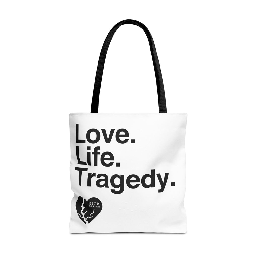 Love Life Tragedy Minimalist Large Tote Bag