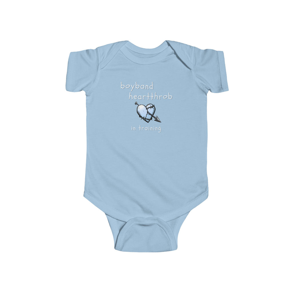 Love Life Tragedy Boyband Heartthrob In Training Baby Bodysuit