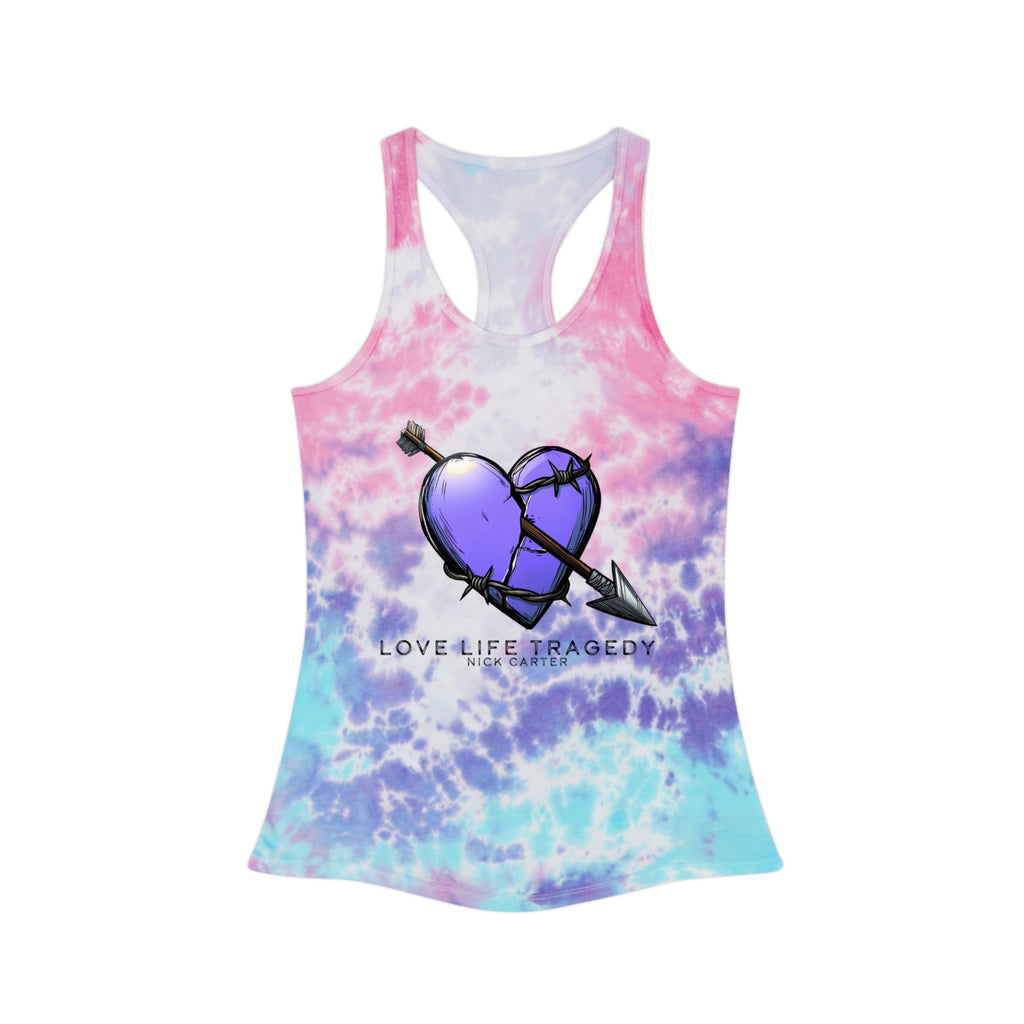 Love Life Tragedy Heart Tie Dye Tank