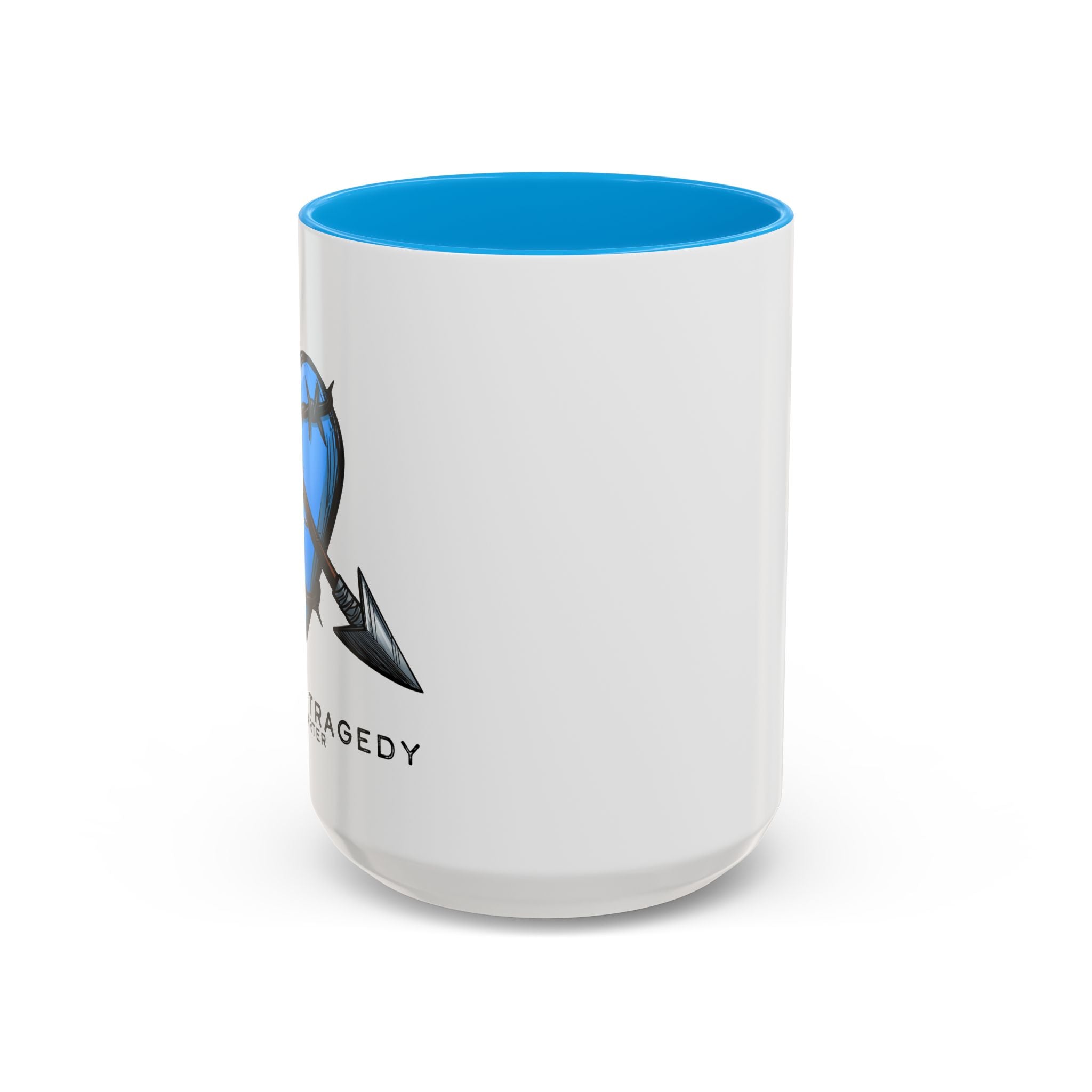 Love Life Tragedy Blue Heart Mug