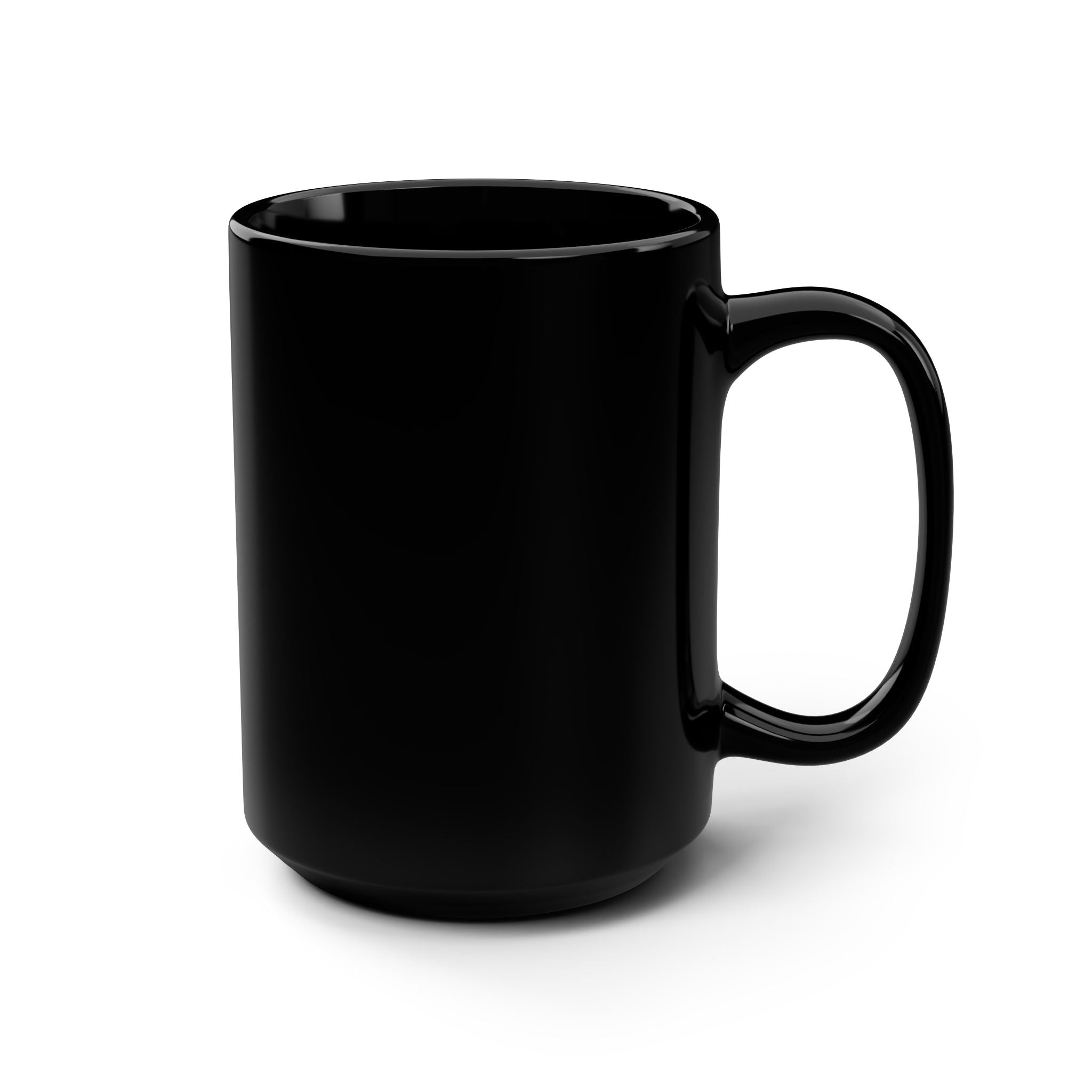 NC Heart Black Mug