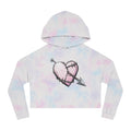 Love Life Tragedy Pink Heart Cropped Hoodie