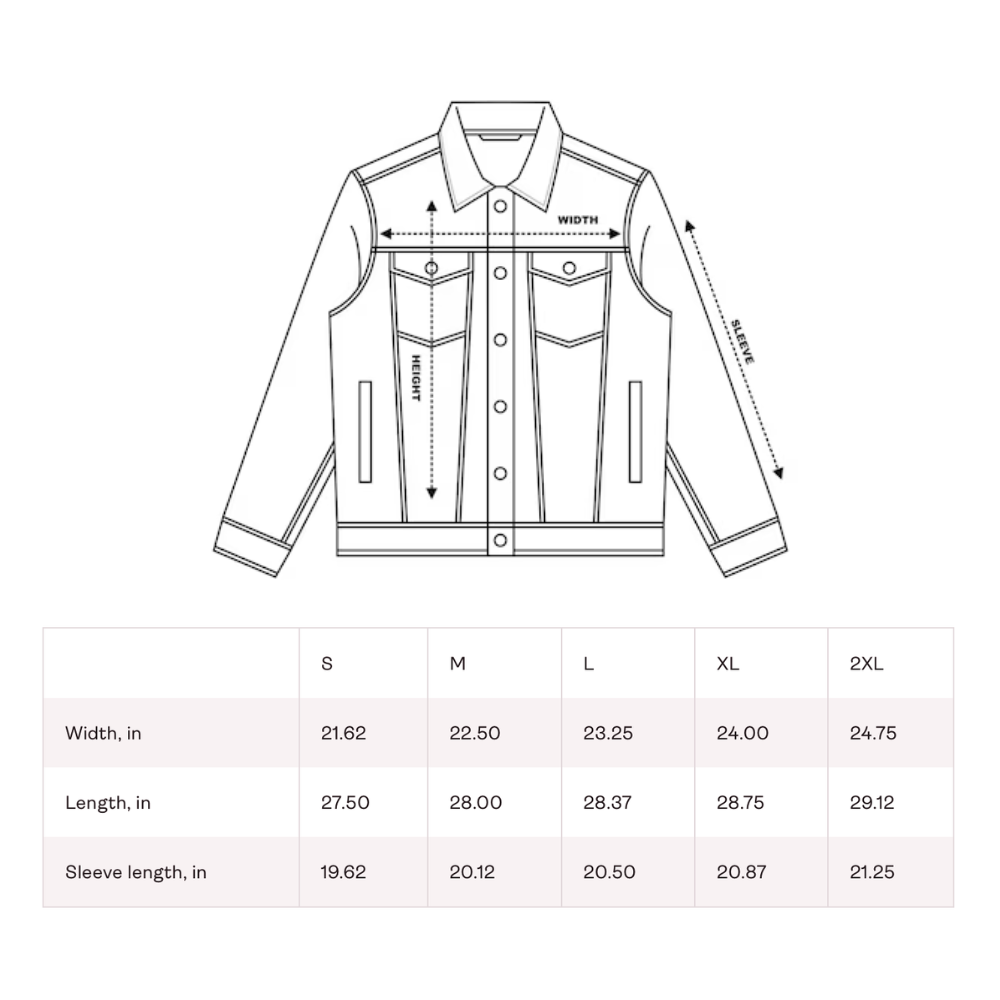 NC Heart Oversized Denim Jacket