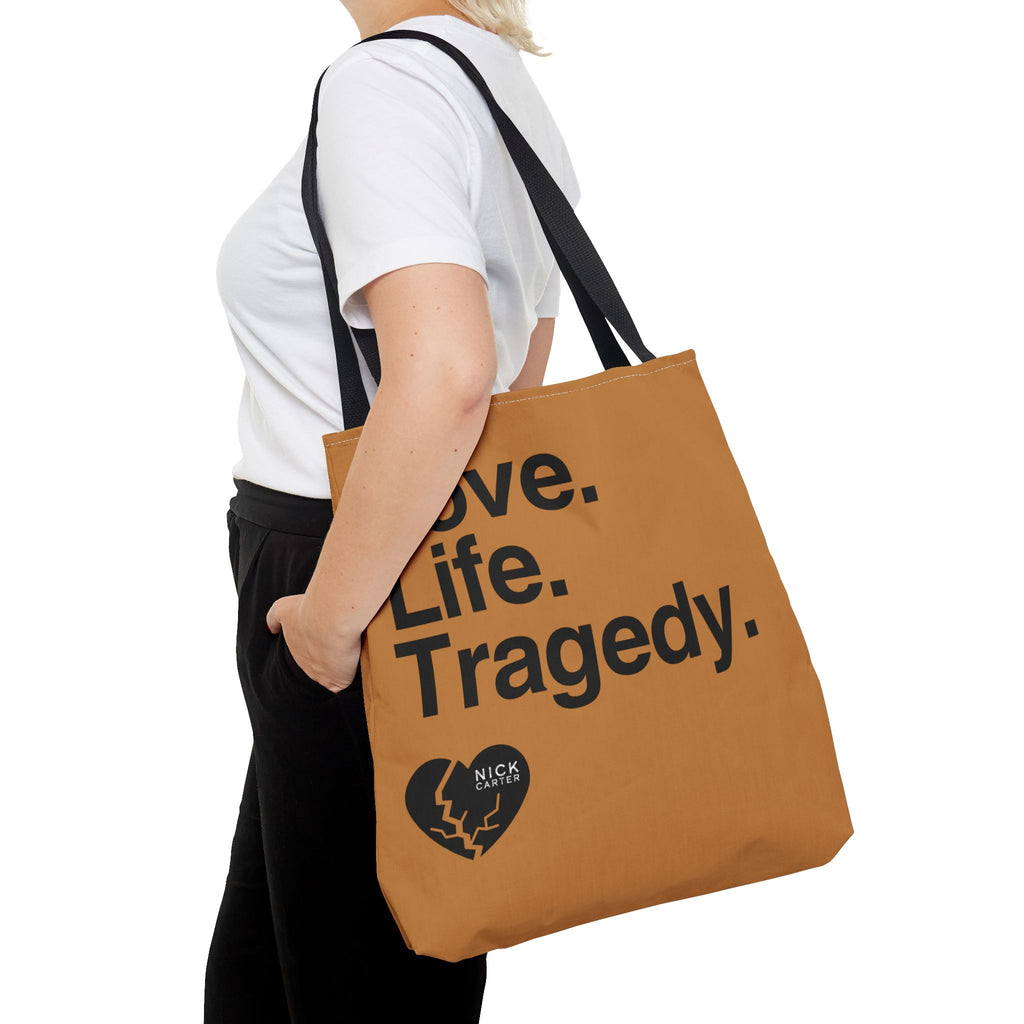 Love Life Tragedy Minimalist Large Tote Bag