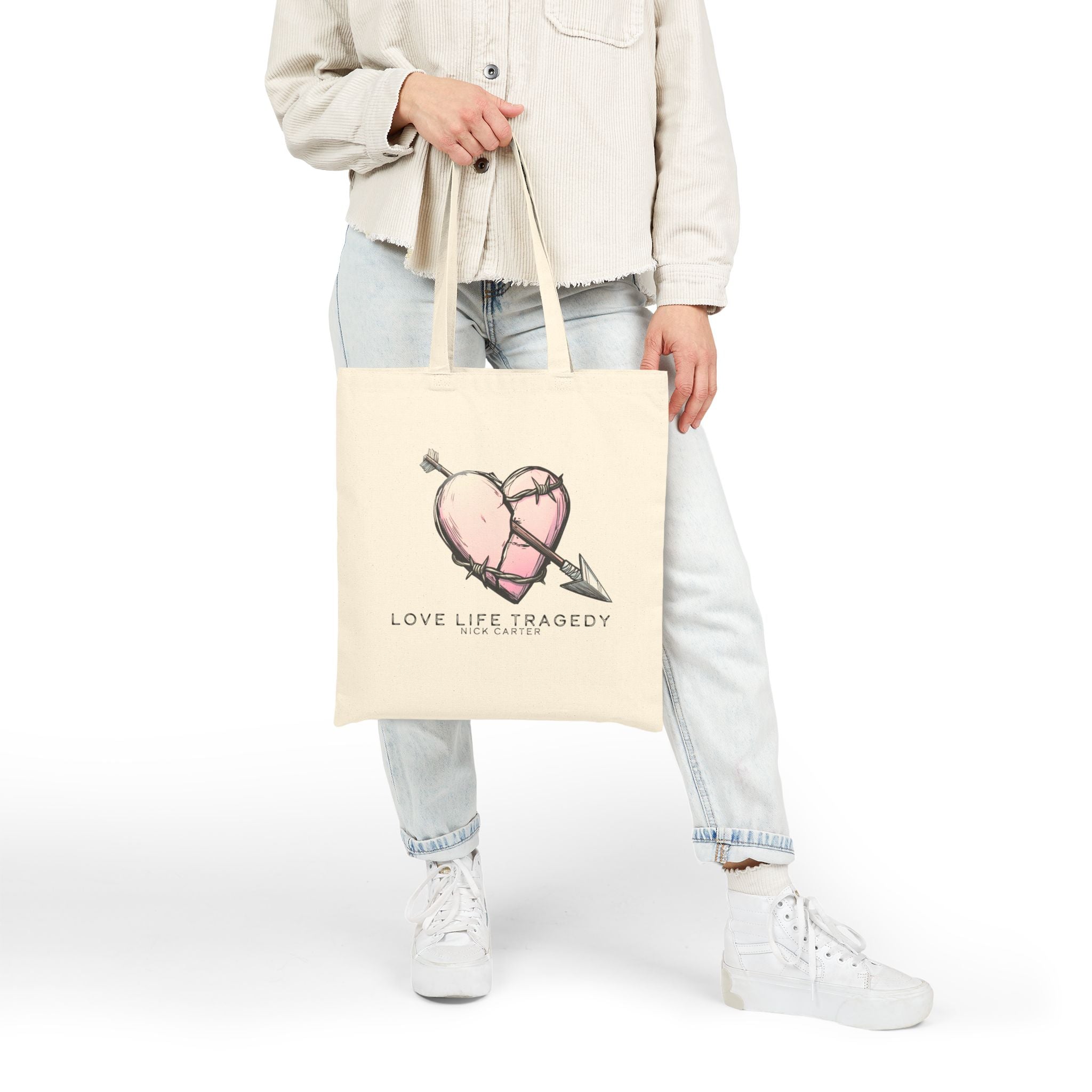 Love Life Tragedy Canvas Tote