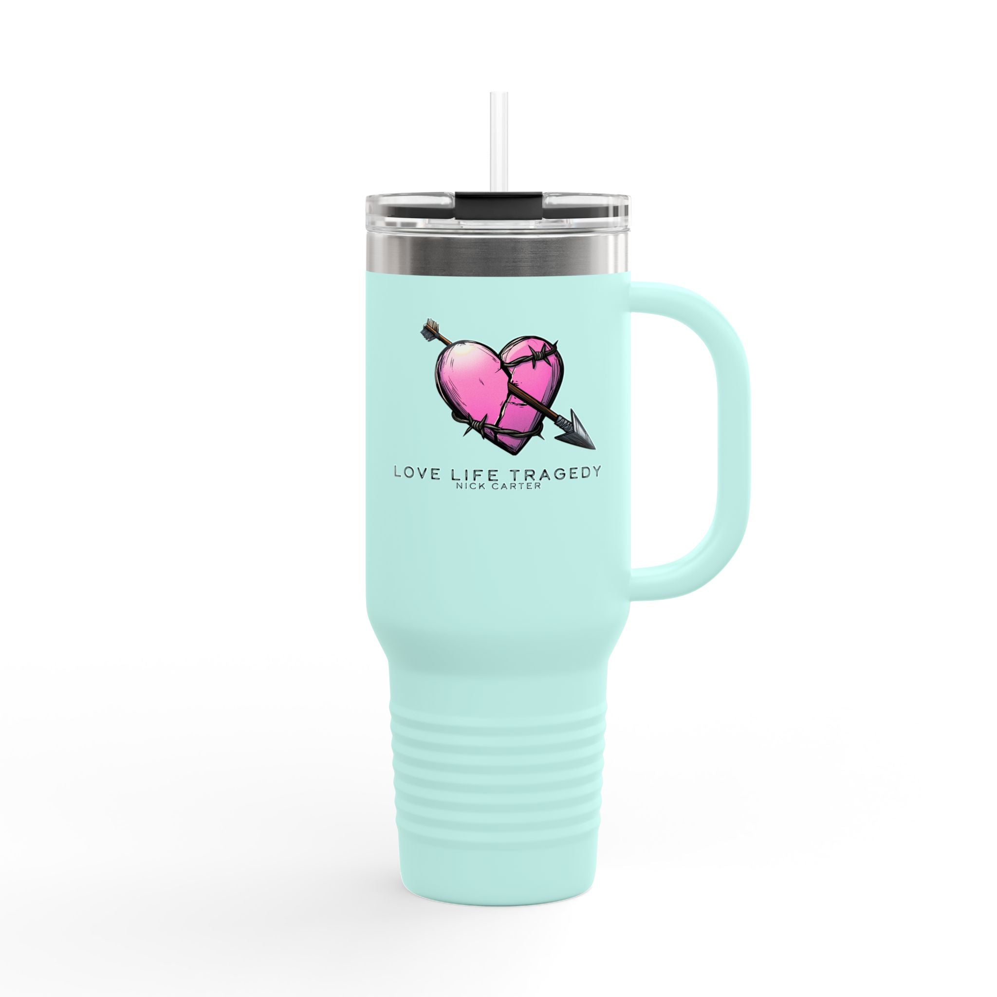 Love Life Tragedy 40oz Insulated Travel Tumbler
