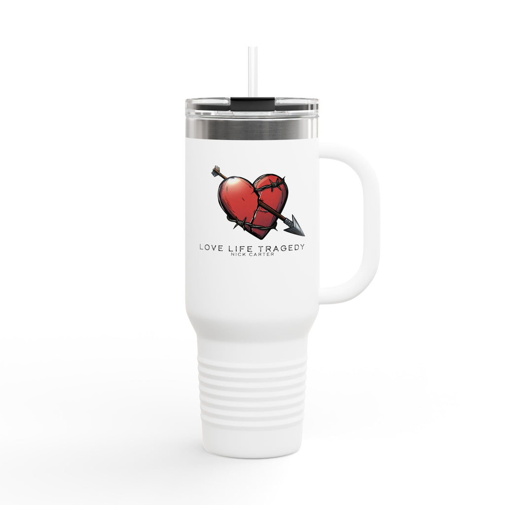 Love Life Tragedy 40oz Insulated Travel Tumbler