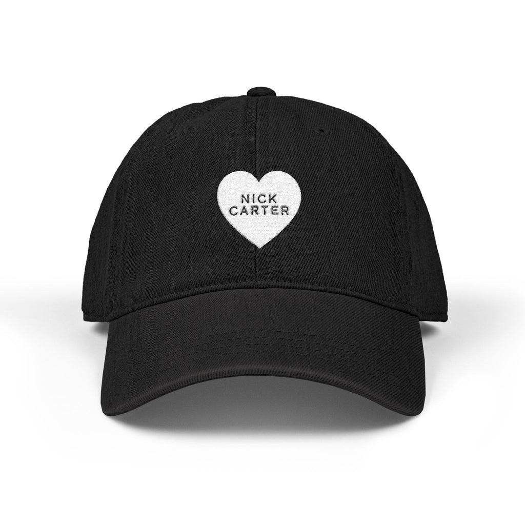 NC Heart Embroidered Denim Baseball Cap